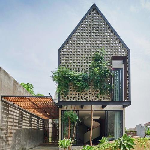 pasang fasad rumah 2 lantai 3 lantai 1