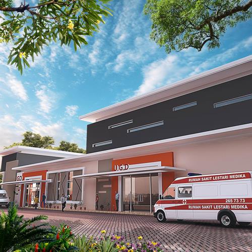 pasang fasad rumah sakit klinik 3